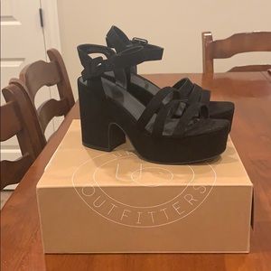 UO Black Platform Heel